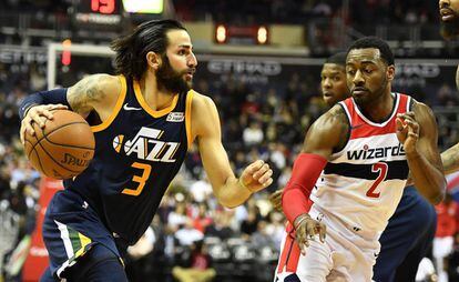 Ricky Rubio y John Wall.