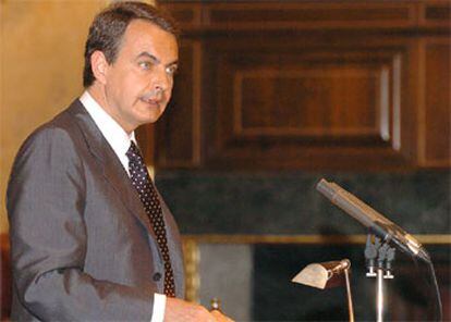 Zapatero, hoy en la tribuna del Parlamento