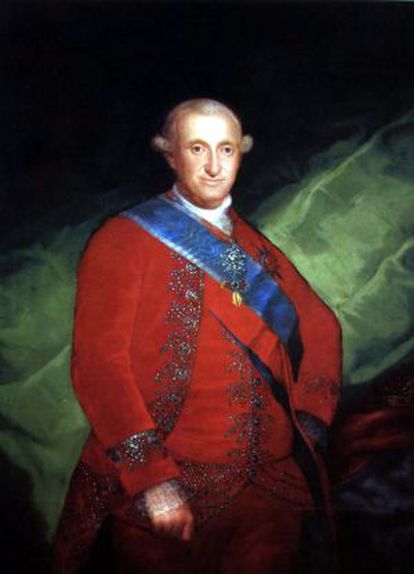 Retrato de Carlos IV elaborado por Francisco de Goya.