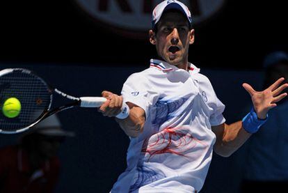 Djokovic, durante el partido