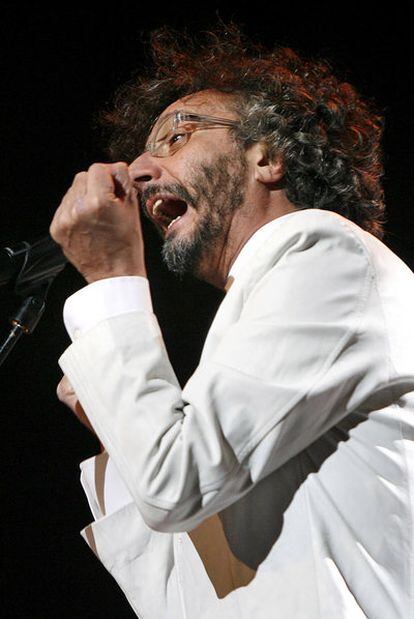 Fito Páez, durante su actuación en el Lope de Vega.