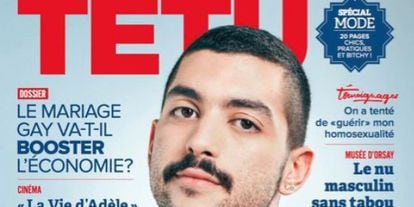 Hamed Sinno sali&oacute; en portada de la revista gay francesa T&ecirc;tu.