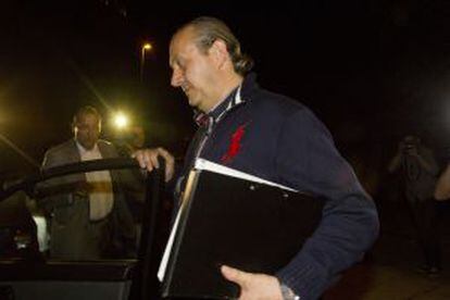 Jorge Dorribo sale de los juzgados de Lugo tras declarar el 13 de octubre pasado