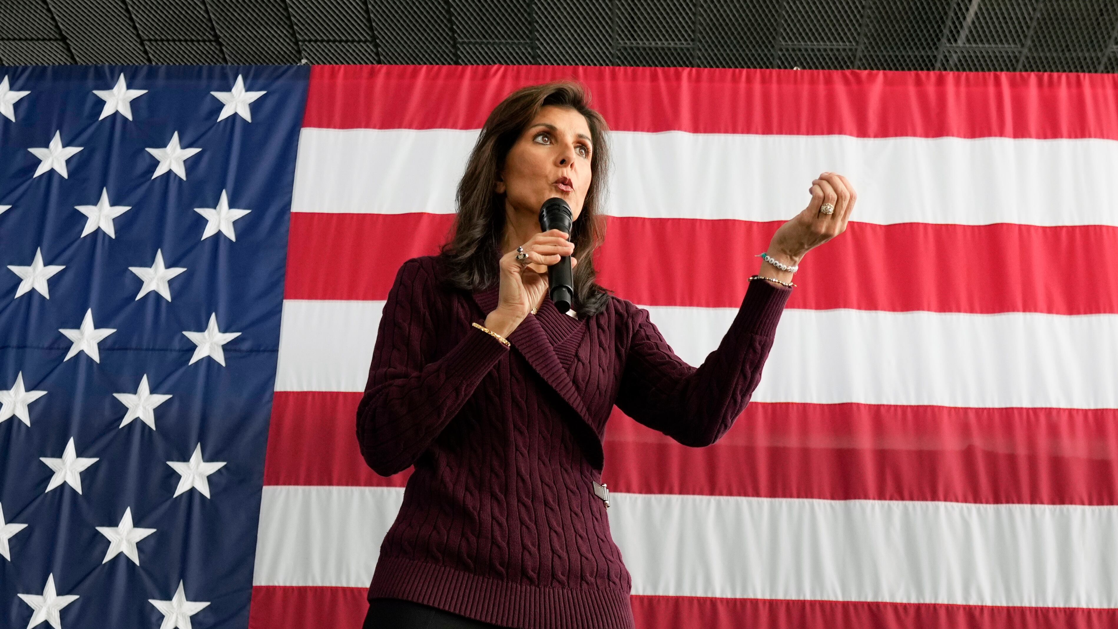 Nikki Haley, en un acto electoral en Carolina del Norte, del pasado fin de semana.