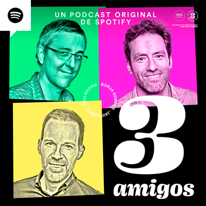 Imagen de 'Tres amigos', nuevos podcasts de Spotify España.