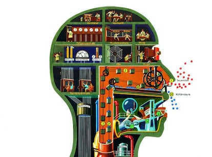 'El hombre como palacio industrial', el dibujo que dio fama a Fritz Kahn.