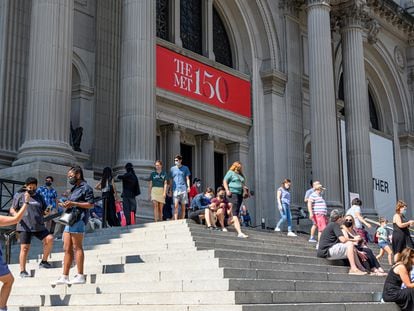 Gente saliendo del Metropolitan Museo de Nueva York el pasado 6 de septiembre.