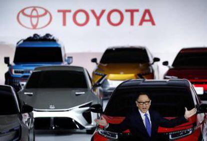 Akio Toyoda, presidente de Toyota, el martes.