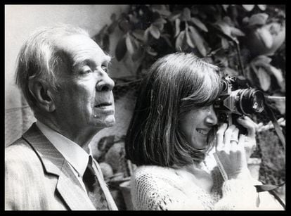 Jorge Luis Borges y María Kodama, en una imagen de archivo.
