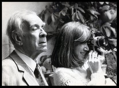 Jorge Luis Borges y María Kodama.