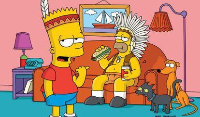 Imagen de la teleserie &quot; Los Simpson &quot;.