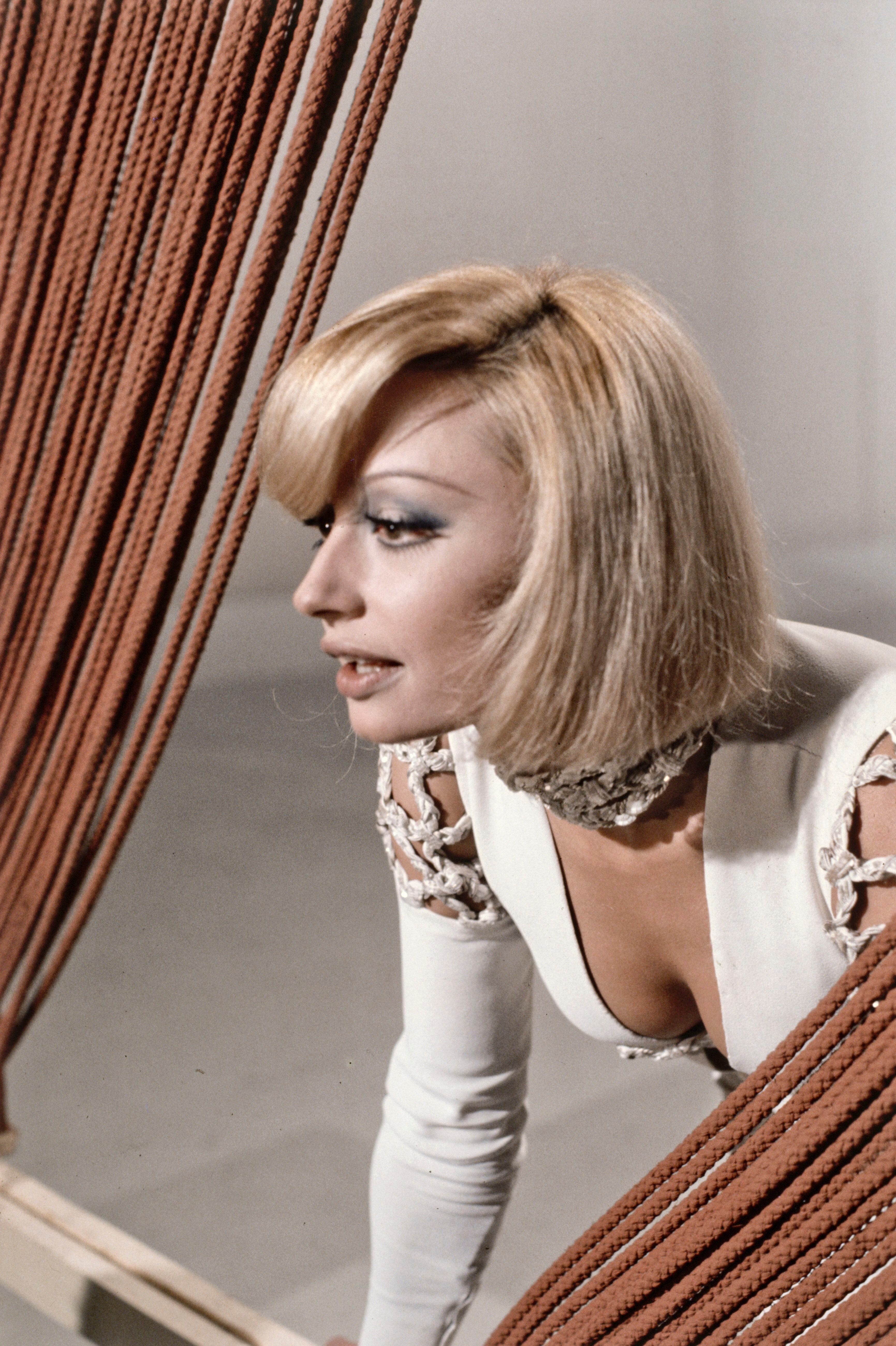 La artista en el programa musical Canzonissima, en 1974. 