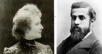Pepeta Moreu y Antoni Gaud&iacute;, en sendas fotos tomadas en la d&eacute;cada de 1880, cuando se conocieron.