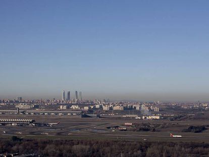 La contaminación de Madrid el pasado 2 de enero.