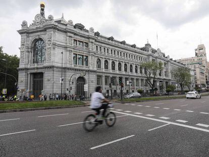 Fachada del Banco de España en Madrid