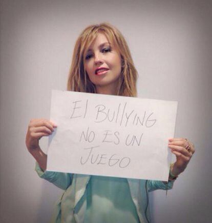 La cantante mexicana Thalía en una imagen difundida en redes sociales.