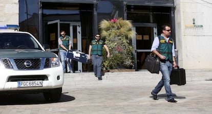 Registro en el Ayuntamiento de Collado Villalba, este lunes.