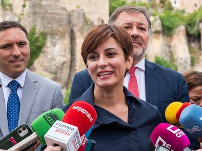 La portavoz del Gobierno, Isabel Rodríguez, en una visita a Cuenca, el pasado mayo.