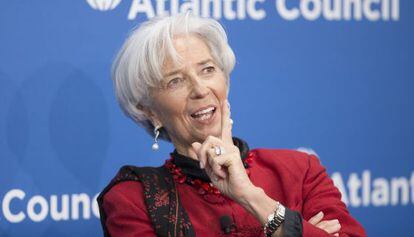La directora gerent de l'FMI, Christine Lagarde, dijous a Washington.