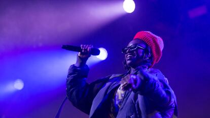 Little Simz. durante su actuación en el Primavera Sound.