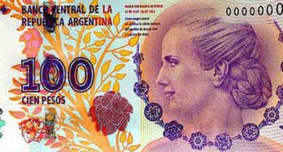 Billete Evita, Argentina