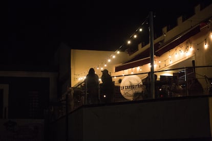Terrace bar in the center of Cuernavaca.