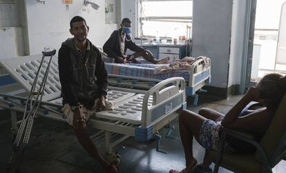Una habitación de un hospital de Caracas. 