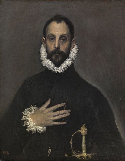 'Caballero de la mano en el pecho', de El Greco.