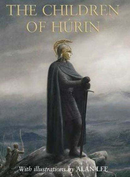 Portada de la edición inglesa de Los Hijos de Húrin.