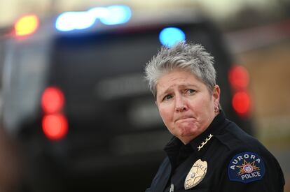 Police Chief Vanessa Wilson after the shooting.