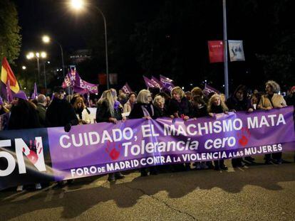 Manifestación contra la violencia machista el pasado 25 de noviembre.
