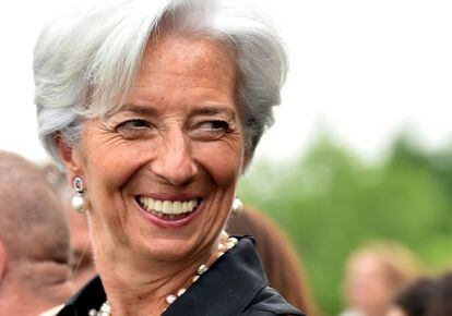 Christine Lagarde, directora gerente del FMI, en un acto de la semana pasada en Virginia (Estados Unidos).
