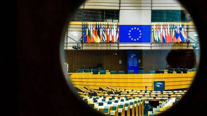 Vista de uno de los edificios del Parlamento Europeo, en Bruselas.