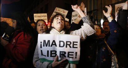 Manifestantes en Madrid el pasado diciembre.
