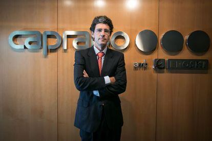 Alberto Ojinaga, director general de Caprabo, en la sede de la empresa en L&#039;Hospitalet de Llobregat (Barcelona).