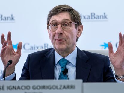 El presidente de CaixaBank, José Ignacio Goirigolzarri, el 26 de marzo.