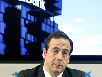 El consejero delegado de CaixaBank, Gonzalo Gortázar. EFE/Andreu Dalmau/Archivo
