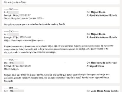 La tensa relación por correo de Miguel Blesa y el bróker José María Aznar júnior