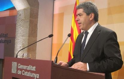 El portavoz del Gobierno catal&aacute;n, Francesc Homs.