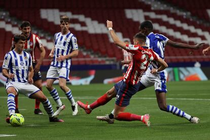 Carrasco marca el primer gol del Atlético