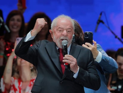 Lula da Silva, en Año Nuevo, durante los actos en Brasilia de su toma de posesión como presidente.