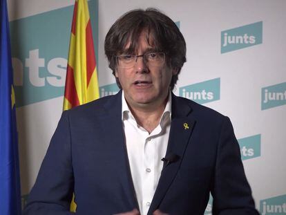 El expresidente de la Generalitat y líder de JxCat, Carles Puigdemont.
23/12/2020