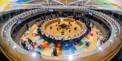 Vista general de la reunión de la segunda jornada de la cumbre de la UE, el 14 de diciembre en Bruselas.