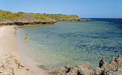 Una playa cercana a Watamu, integrada en la reserva nacional marina de Malindi, en la costa de Kenia.