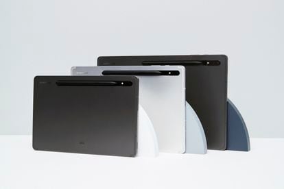 Los nuevos modelos de Samsung Tab S8.