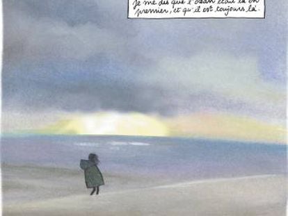 Viñetas (esta y las de más abajo) tomada del último libro de Catherine Meurisse, 'La Légèreté', publicado en Francia por el sello Dargaud.