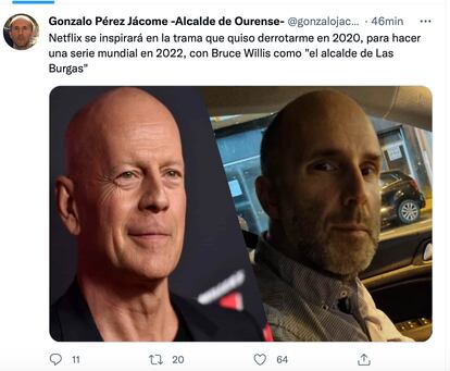 Gonzalo Pérez Jácome's tweet after testifying in court accused of a crime of embezzlement