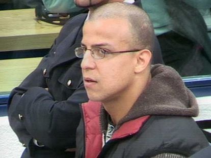 Rafa Zouhier, acusado por los atentados del 11-M, en el juicio.