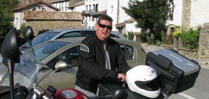 Agustí Fancelli, en ruta per Navarra l´estiu del 2012.