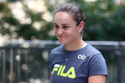 Ashleigh Barty después de comunicar su retirada el pasado marzo.